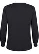 Sweatshirt with lace details, Black, Packshot image number 1