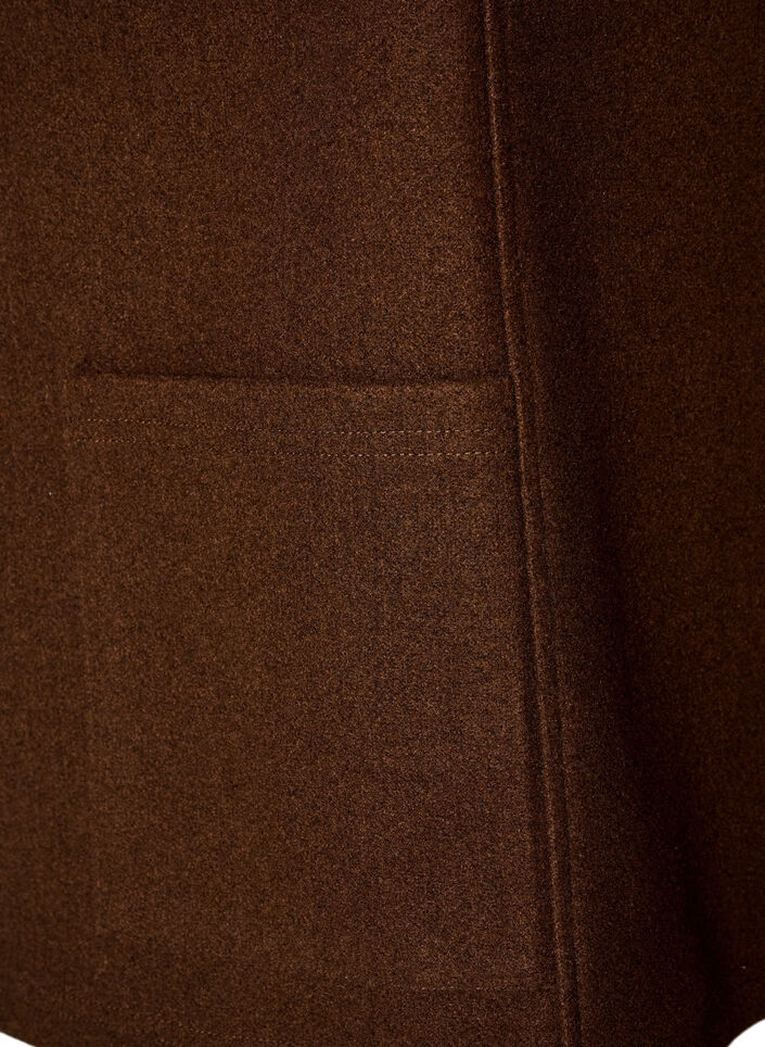V-neck vest with buttons, Brown, Packshot image number 3