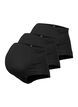 3-pack maternity briefs in cotton, Black, Packshot image number 0