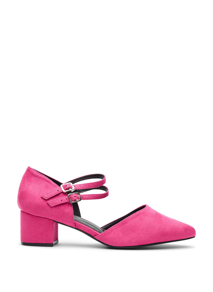 Pumps with double straps, Pink, Packshot image number 0