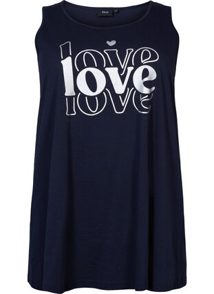 Cotton top with a-shape, Night Sky Love, Packshot image number 0