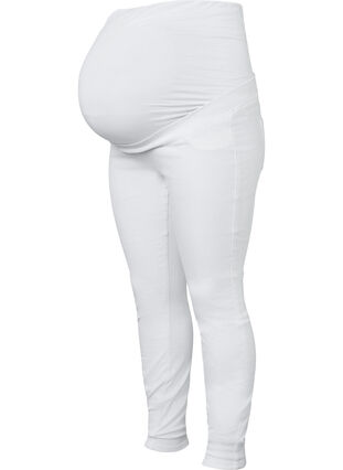 Pregnancy jeggings in cotton, White, Packshot image number 0