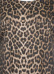 Denim dress with leopard print, Leo AOP, Packshot image number 2