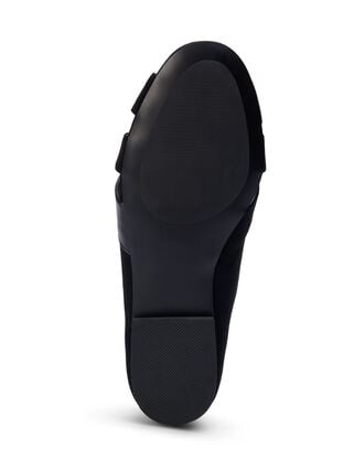 Pointed wide fit ballerina shoes, Black, Packshot image number 4