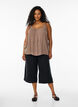 Strap top in viscose, Brown, Model image number 1