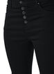 High-waisted Amy jeans with button closure, Black, Packshot image number 3