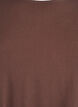 Short-sleeved woven blouse with round neck, Brown, Packshot image number 2