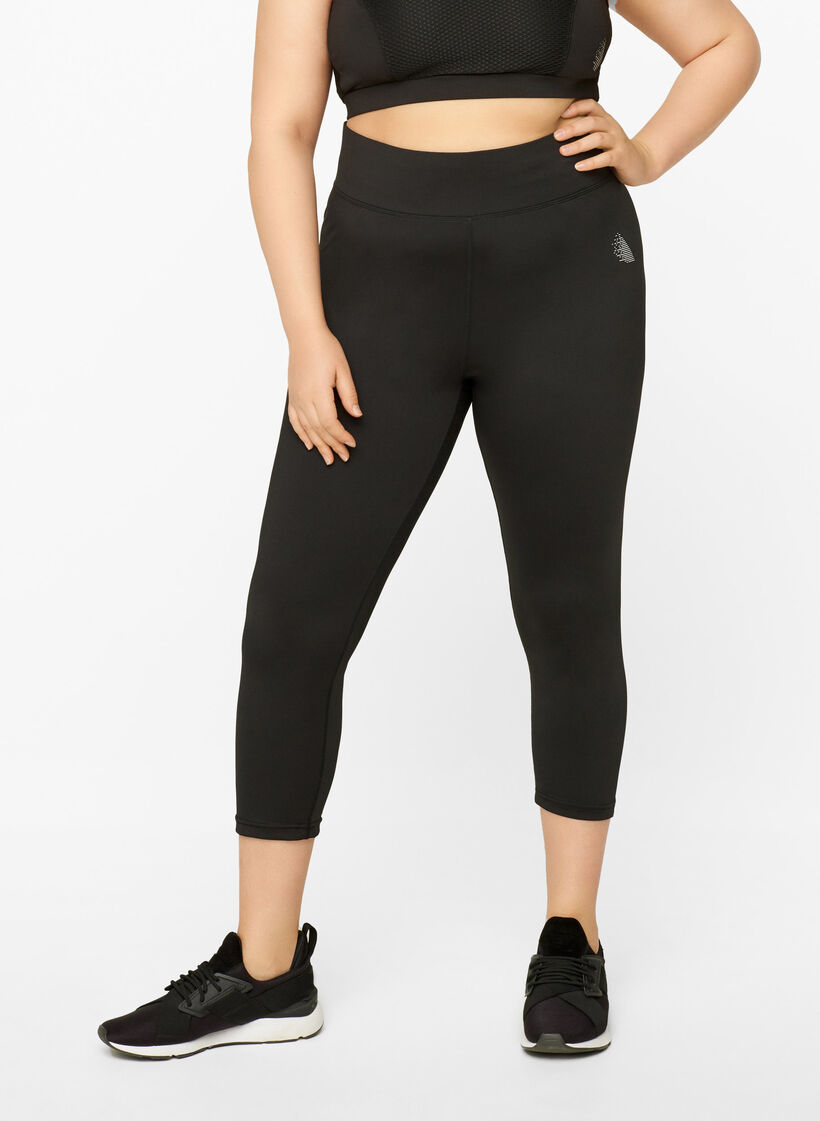 Sports leggings, Black, Model image number 0