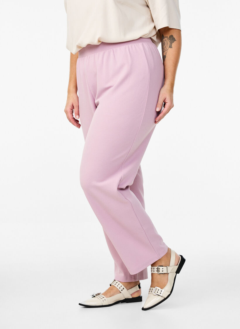 Straight fit trousers, Red, Model image number 2