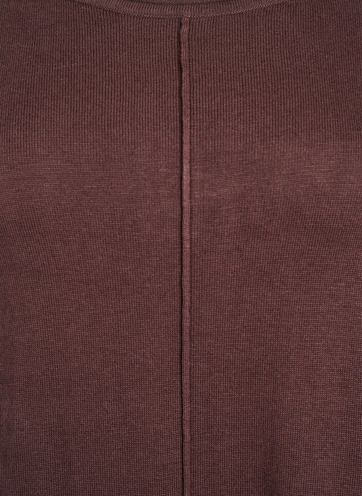 Knitted dress in cotton-viscose blend, Brown, Packshot image number 2