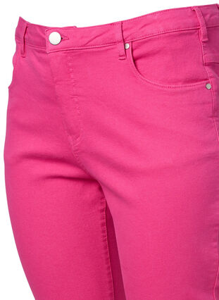 Emily jeans with normal waist and slim fit, Shock. Pink, Packshot image number 3