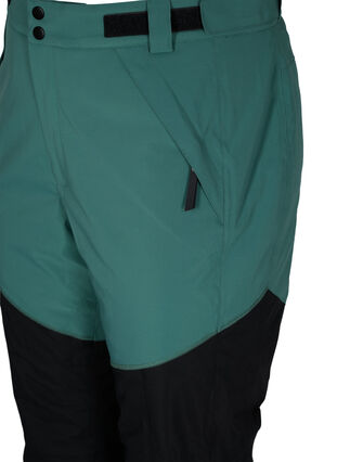 Ski pants with pockets, Mallard Green Comb, Packshot image number 2