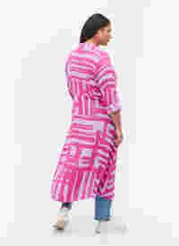 Printed maxi dress in viscose, Rose Violet AOP, Model