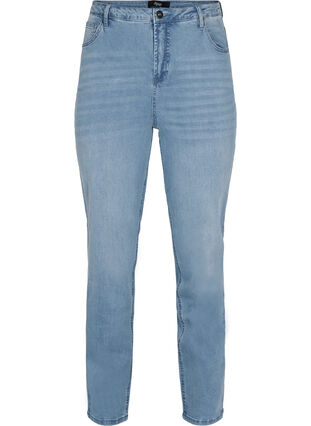 Jeans with an extra high waist, Light blue, Packshot image number 0