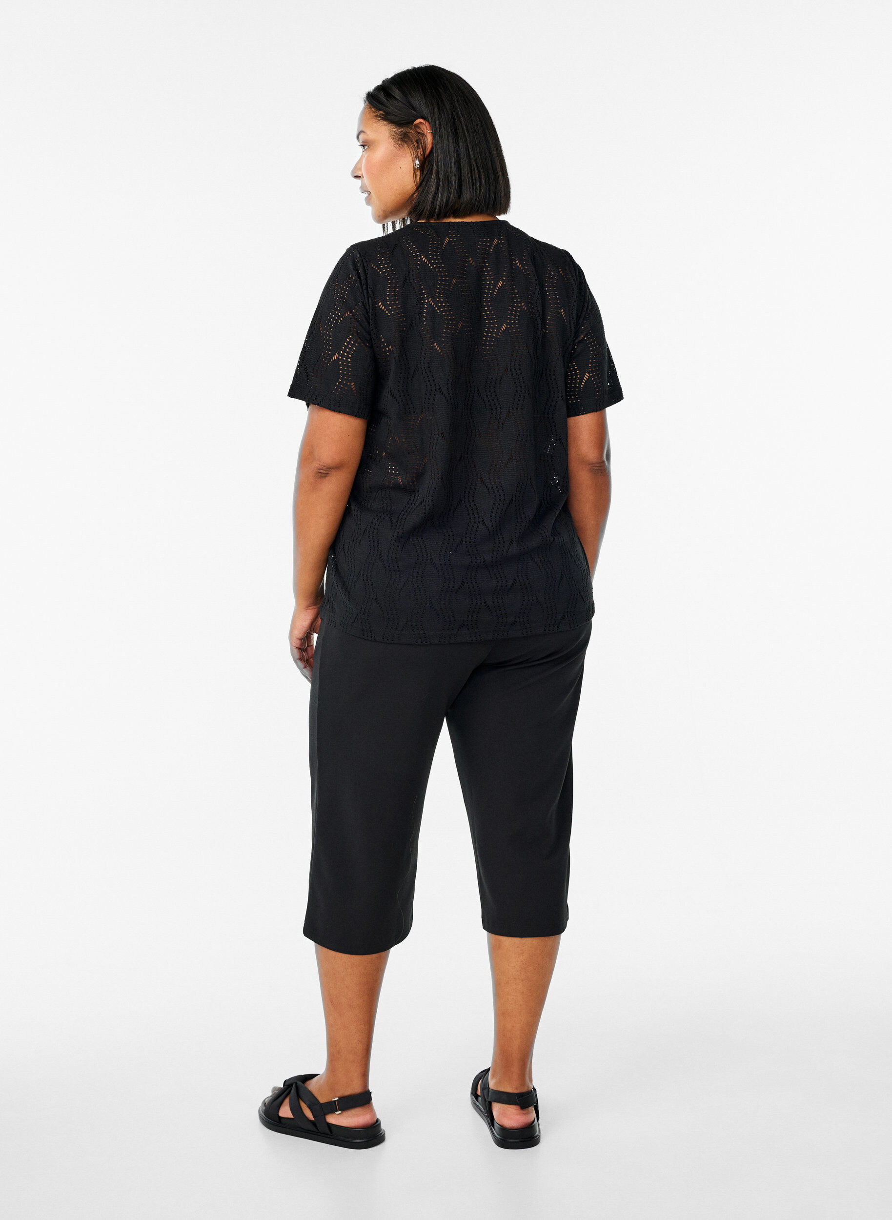 Zizzifashion High-waisted knickers with a loose fit, Black, Model image number 2