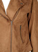 Biker jacket in faux suede, Toasted Coconut, Packshot image number 2