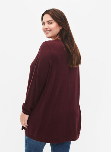 Knitted blouse in cotton-viscose blend, Port Royal, Model image number 1