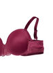 Moulded bra with mesh, Red, Packshot image number 3