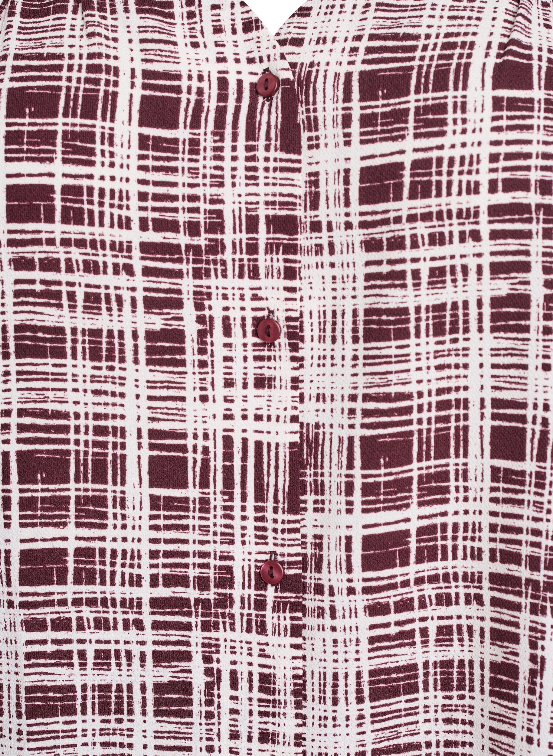 ZizzifashionShirt blouse with 1/2 sleeves, Dark Bordeaux, Packshot image number 2