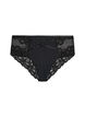 Hipster lace briefs with crossover detail, Black, Packshot image number 0