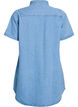 Denim dress with short sleeves and buttons, Light Blue, Packshot image number 1