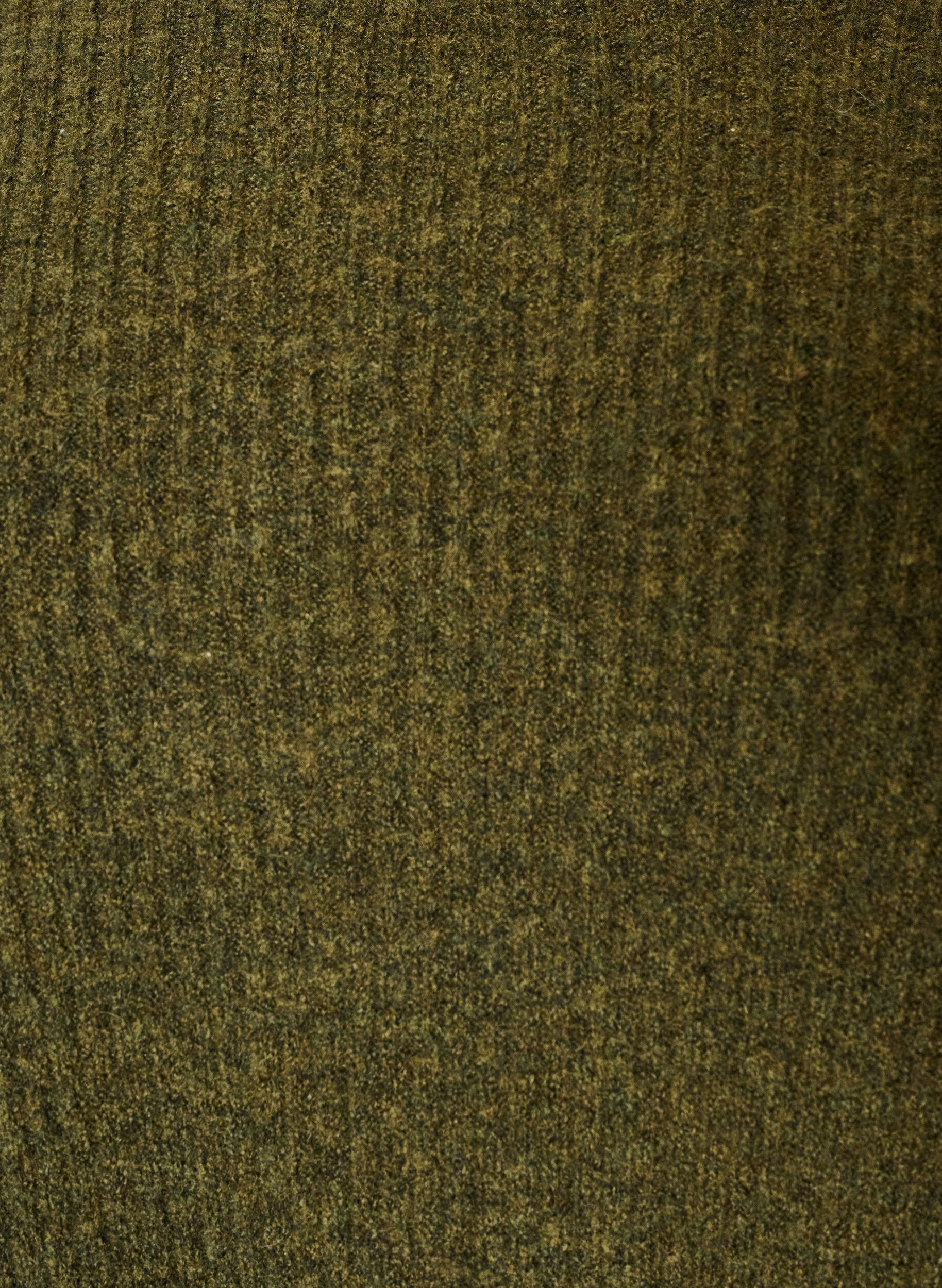 ZizzifashionRibbed jumper with balloon sleeves, Green, Packshot image number 2