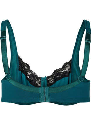 Underwired bra with lace, Reflecting Pond, Packshot image number 1
