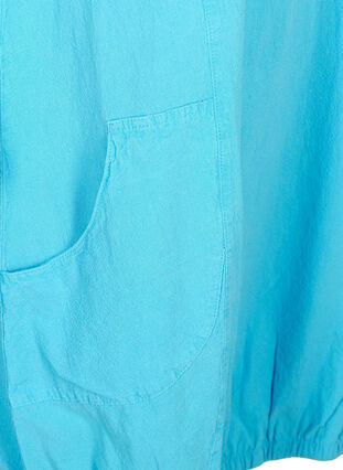 Sleeveless cotton dress, River Blue, Packshot image number 3