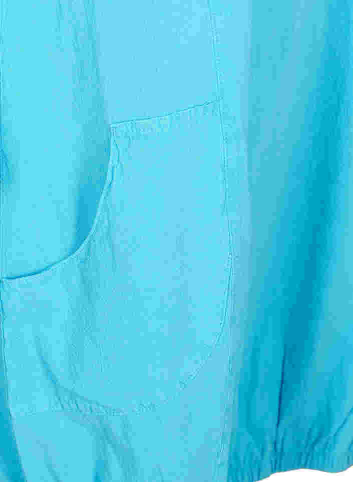 Sleeveless cotton dress, River Blue, Packshot image number 3