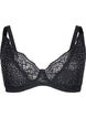 Full coverage bra with rhinestones, Black, Packshot image number 0