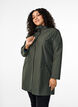 Rain jacket with pockets and a hood, Green, Model image number 0
