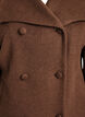 Short jacket with collar and fabric-covered buttons, Brown, Packshot image number 2
