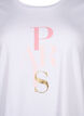 Cotton T-shirt with text print, B. White w. Paris, Packshot image number 2