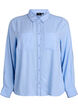 Shirt with contrast stitching and chest pockets, Light Blue, Packshot image number 0