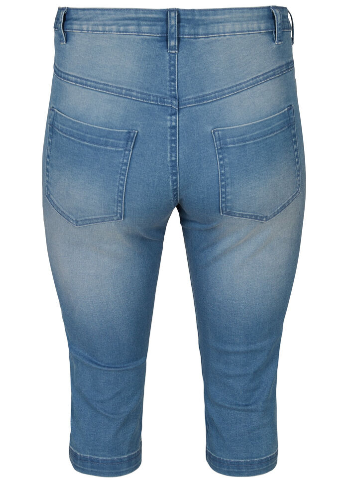 High waisted Amy capri jeans with super slim fit, Light Blue, Packshot image number 1