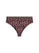 Leopard brazilian bikini bottoms, Beige, Packshot image number 1