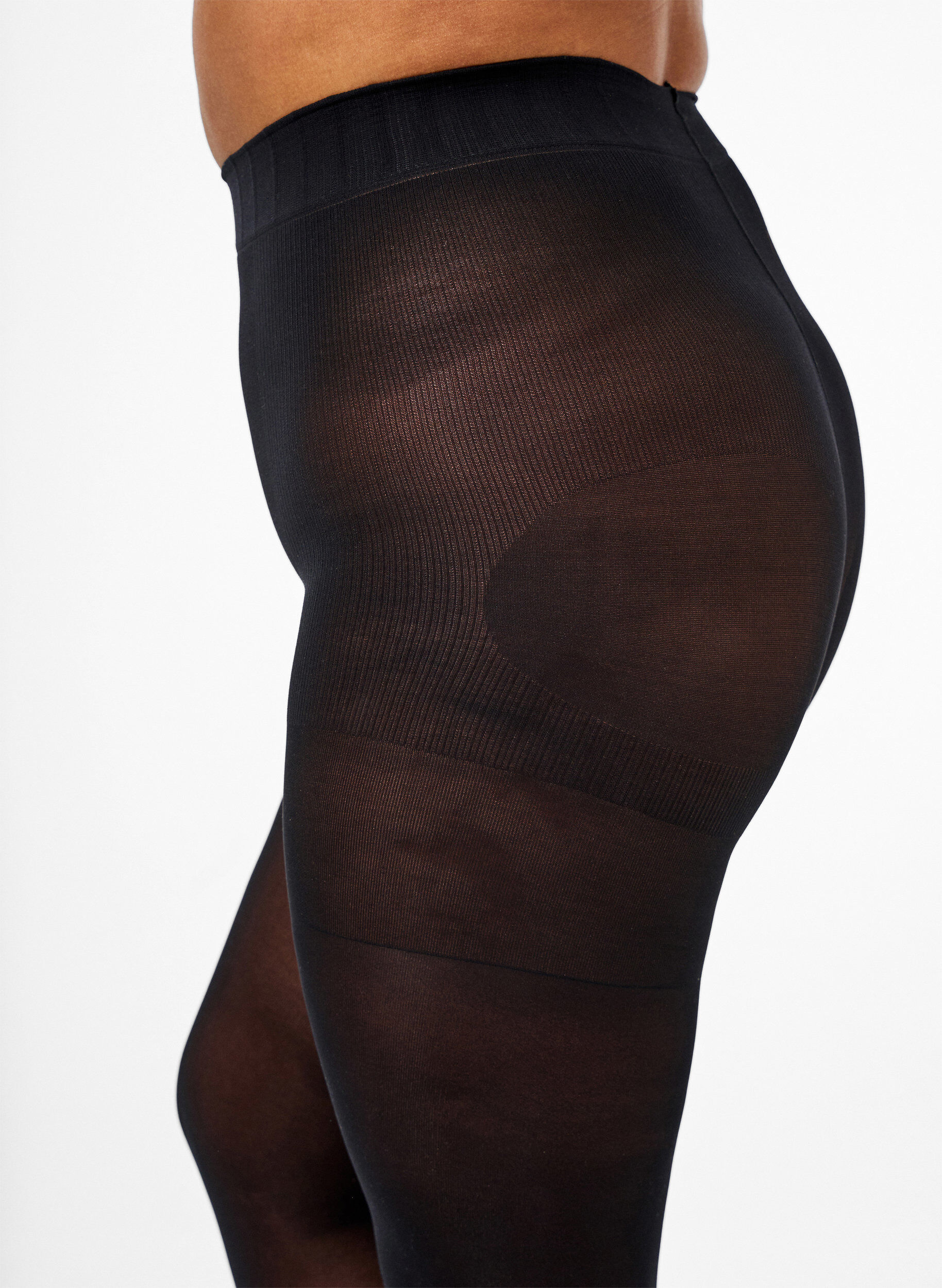 Zizzifashion60 denier tights with push up and shaping effect, Black, Model image number 1