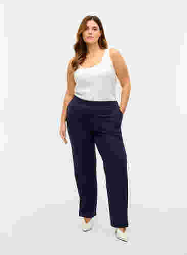 Classic wide leg trousers, Night Sky, Model image number 2