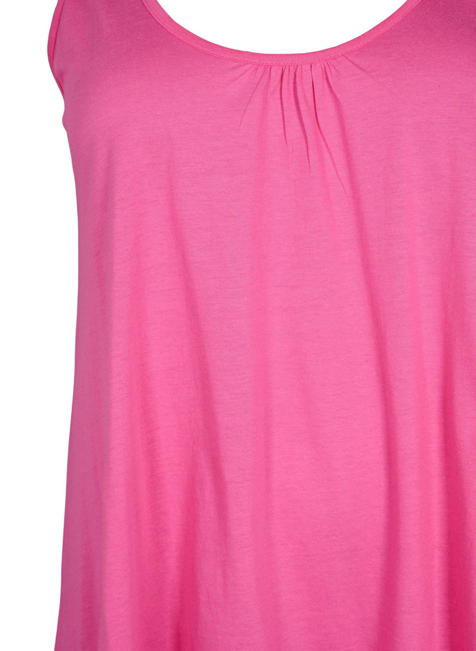 Zizzifashion Top with a-shape and round neck, Shocking Pink, Packshot image number 2