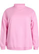 Sweatshirt with high neck and long sleeves, Pink, Packshot image number 0