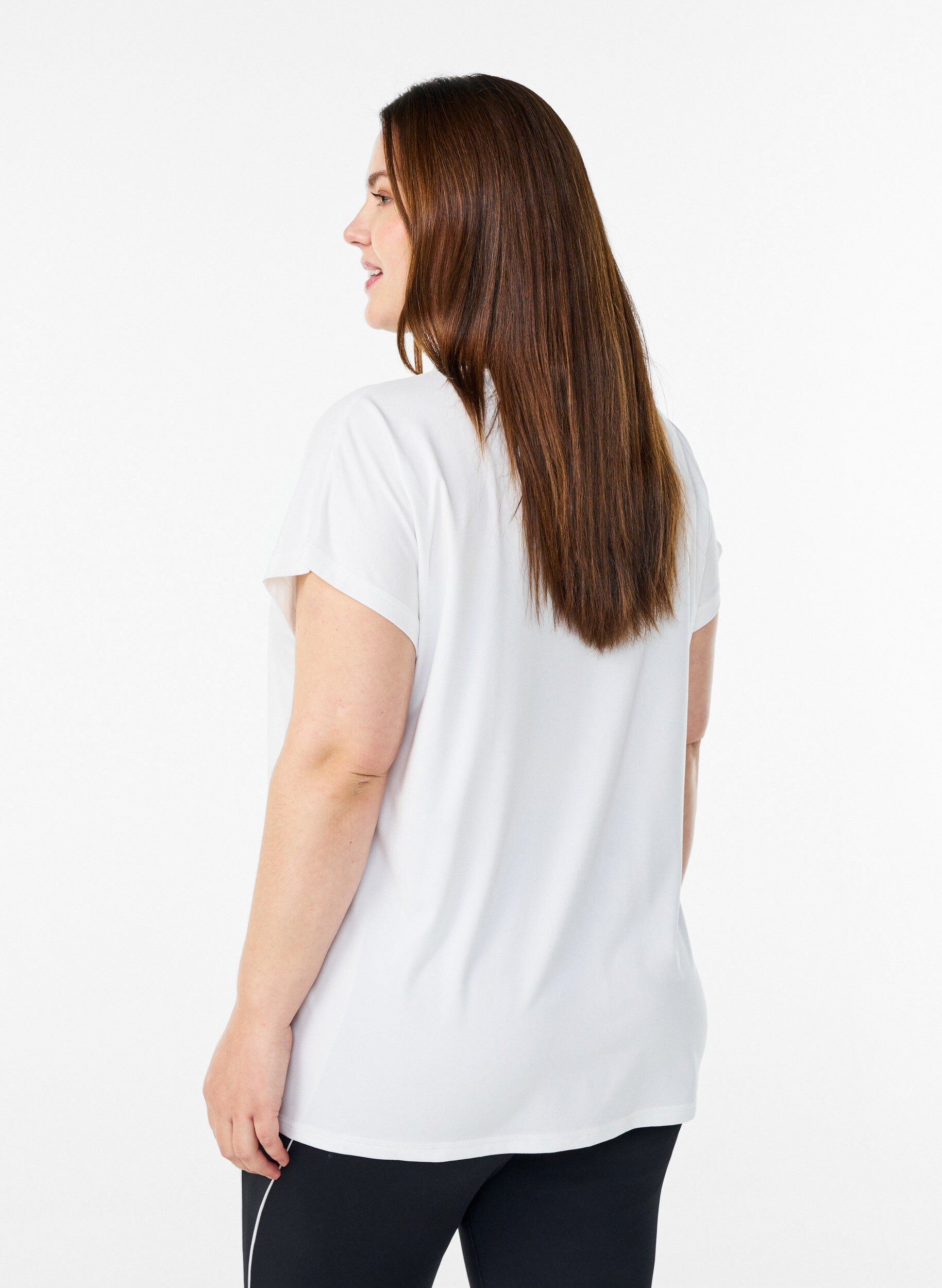 ZizzifashionSolid-coloured training T-shirt, White, Model image number 2