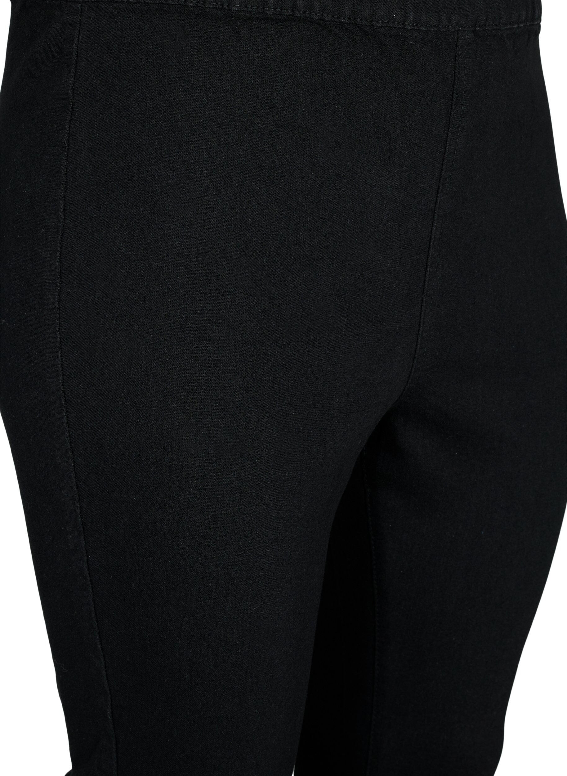 Zizzifashion FLASH - Close-fitting jeggings with high waist, Black, Packshot image number 2