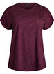 Loose workout t-shirt with short sleeves, Dark Bordeaux, Packshot image number 0