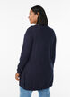 Long knitted cardigan in a viscose blend, Blue, Model image number 2