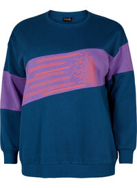 Sweatshirt with sporty print