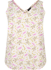 Printed top with v-neck (GRS)