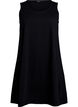 Sleeveless A-line dress, Black, Packshot image number 0