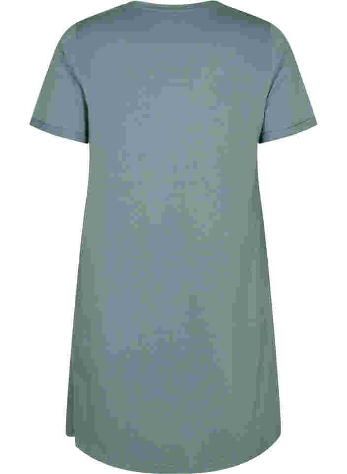 Short sleeved cotton nightdress with print, Balsam W. Everybody, Packshot image number 1