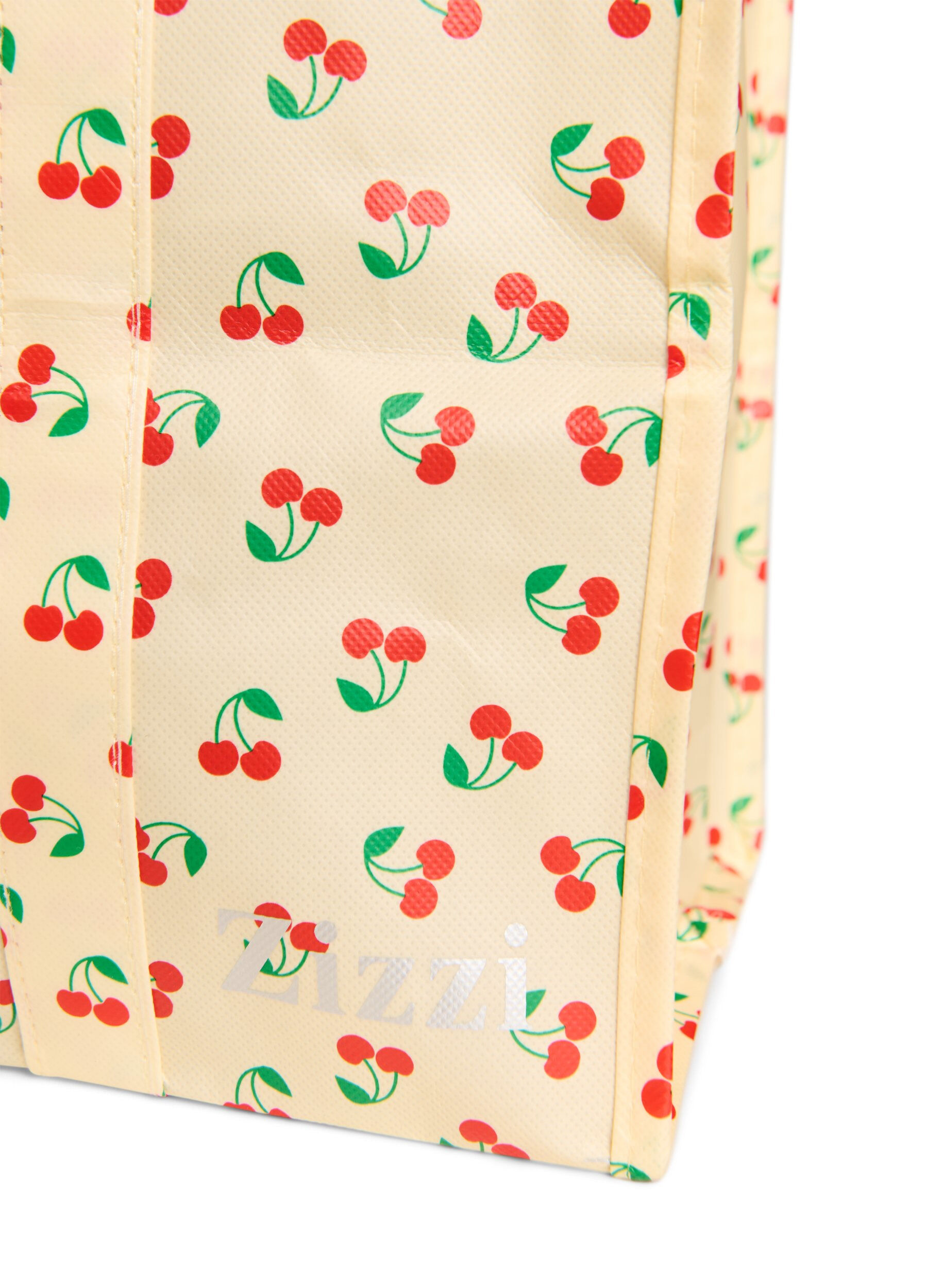 Zizzifashion Shopping bag with zipper, Yellow, Packshot image number 2