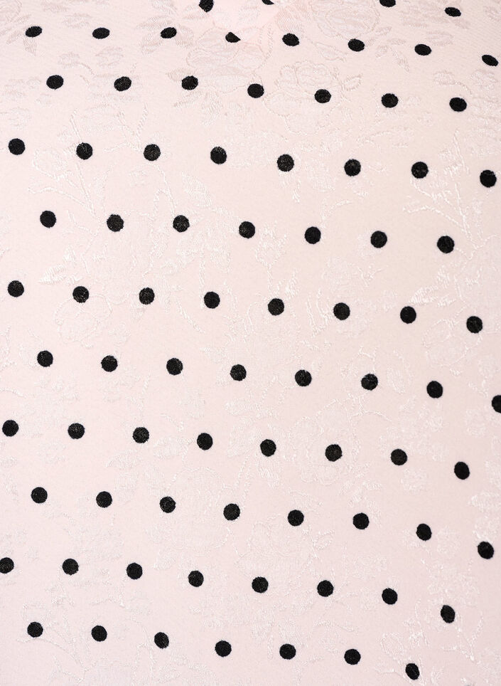 Blouse with polka dot pattern and balloon sleeves, Pink, Packshot image number 2